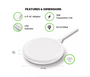 BOOST UP WIRELESS CHARGING PAD 10W - WHITE