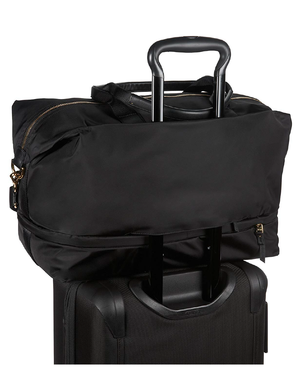 Tumi Duffel expandible negra